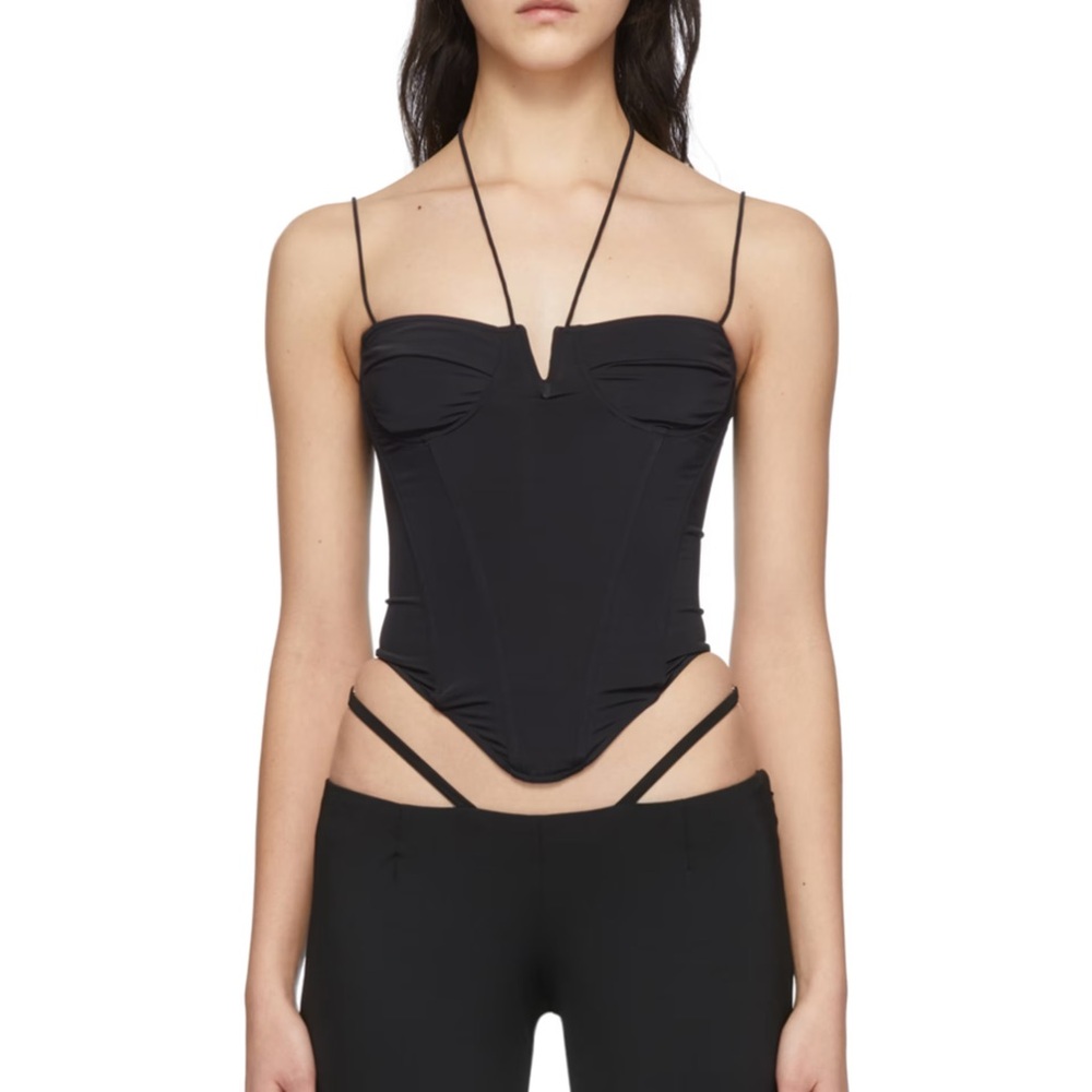 Miaou Aphex Underwire Corset In Black